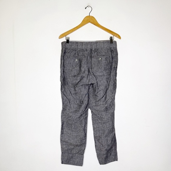 Athleta Gray Ankle Linen Casual Loose Pants Women’s Size 4 - Picture 3 of 8
